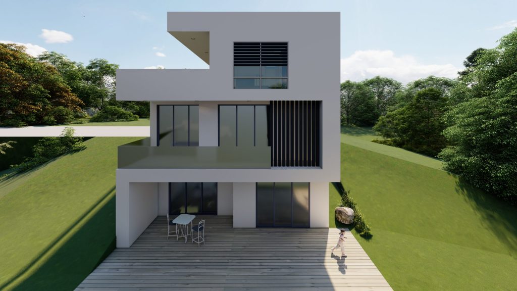 Unsere abgeschlossenen Immobilienprojekte in Landshut: Modernes Hanghaus