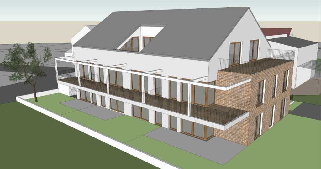 Unsere abgeschlossenen Immobilienprojekte in Landshut: Wohnanlage Landshut mit Aufzug Balkon, Garten, Tiefgarage